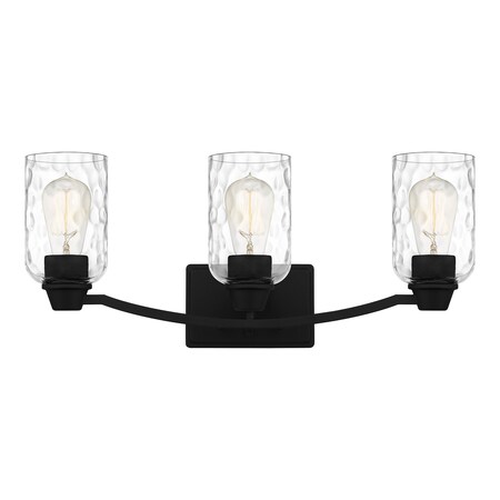 Quoizel Acacia 3-Light Matte Black Bath Light ACA8623MBK